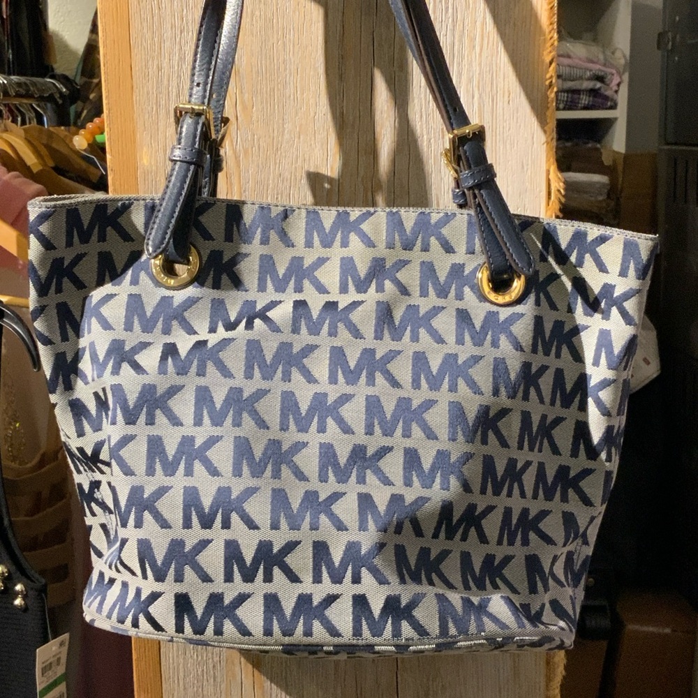 Michael Kors Blue Logo Tote